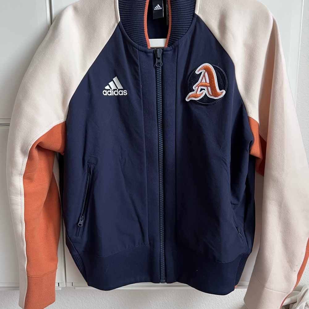 Adidas Blue and Orange Athletic Jacket